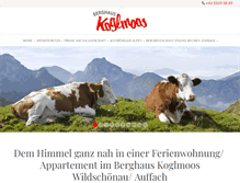 Tablet Screenshot of koglmoos.at